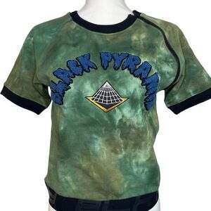 Black Pyramid Women’s Green Tie-Dye T-Shirt Size Small